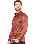 El General Burgundy Casual Long-Sleeve Shirt