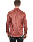 El General Burgundy Casual Long-Sleeve Shirt