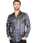 El General Navy/Gold Casual Long-Sleeve Shirt