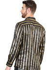 El General Black/Gold Casual Long-Sleeve Shirt