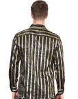 El General Black/Gold Casual Long-Sleeve Shirt