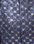 El General Navy/Gold Casual Long-Sleeve Shirt