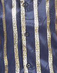 El General Navy/Gold Casual Long-Sleeve Shirt