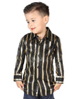 El General Black/Gold Casual Long-Sleeve Shirt