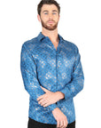 El General Teal Casual Long-Sleeve Shirt