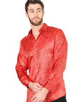 El General Red Casual Long-Sleeve Shirt