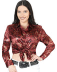 El General Casual Long-Sleeve Shirt in Burgundy