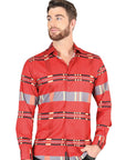 El General Red Casual Long-Sleeve Shirt