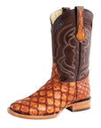 El General Men's Exotic Monster Fish Rodeo Boots in Honey