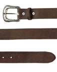 El General Women Denim Belt — Crazy Brown