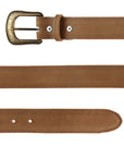 El General Women Denim Belt — Crazy Tobacco