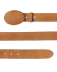 El General Women Denim Belt — Nubuck Peach