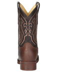 El General Men’s Leather Cowboy Boot - Made in Mexico - Brown 44655