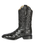 El General Rodeo Boot — Imitation Pirarucu in Black