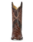 El General Rodeo Boot — Imitation Pirarucu in Brown