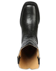 El General Rodeo Boot — Imitation Lizard in Black