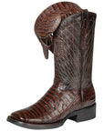 El General Rodeo Boot — Printed Alligator Leather in Brown