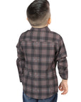 El General Mocha/Olive Casual Long-Sleeve Shirt
