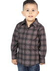 El General Mocha/Olive Casual Long-Sleeve Shirt