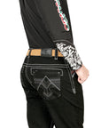 Centenario Bootcut Denim Jeans in Black
