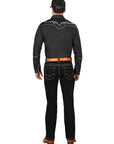 Centenario Bootcut Denim Jeans in Black