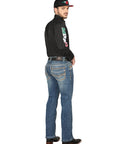 Centenario Bootcut Denim Jeans in Dark Blue