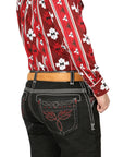 Centenario Bootcut Denim Jeans in Black