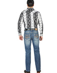 Centenario Bootcut Denim Jeans in Medium Blue