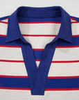 Genesis Stripe Polo Pullover Sweatshirt