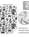 Wild West Cowboys Set of 2 Dish Towels Made in America
