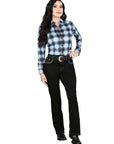 Centenario Bootcut Denim Jeans in Black