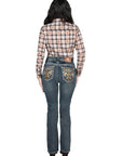 Centenario Bootcut Denim Jeans in Dark Blue