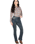 Centenario Bootcut Denim Jeans in Dark Blue