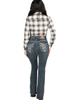 Centenario Bootcut Denim Jeans in Dark Blue