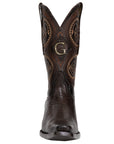 El General Men's Exotic Lizard Cowboy Boots in Brown