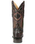 El General Men's Exotic Caiman Nuca Cowboy Boots in Brown
