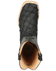 El General Men's Exotic Monster Fish Rodeo Boots in Black