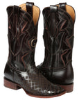 El General Men's Rodeo Boots — Pull-Up Leather in Brown