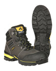 ProCliff Men’s Steel Toe Lace-up Work Shoes - Made in Mexico - Nubuck Grey 45288