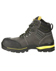 ProCliff Men’s Steel Toe Lace-up Work Shoes - Made in Mexico - Nubuck Grey 45288