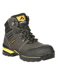 ProCliff Men’s Steel Toe Lace-up Work Shoes - Made in Mexico - Nubuck Grey 45288