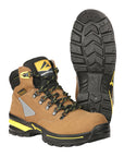 ProCliff Men’s Steel Toe Lace-up Work Shoes - Made in Mexico - Nubuck Maple 45289