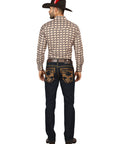 Centenario Men's Rinse Blue Denim with Gold Embroidered Details