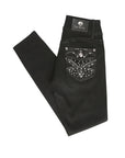 Centenario Hip-Up Skinny Denim Jeans in Black