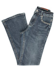Centenario Hip-Up Bootcut Denim Jeans in Dark Blue