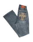 Centenario Bootcut Denim Jeans in Dark Blue
