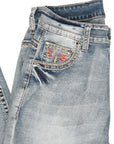 Centenario Bootcut Denim Jeans in Light Blue