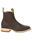 El General Men's Ankle Boots — Bull Neck Leather in Mocha