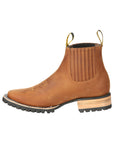 El General Men's Ankle Boots — Crazy Horse Papaya