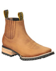 El General Men's Ankle Boots — Crazy Horse Papaya